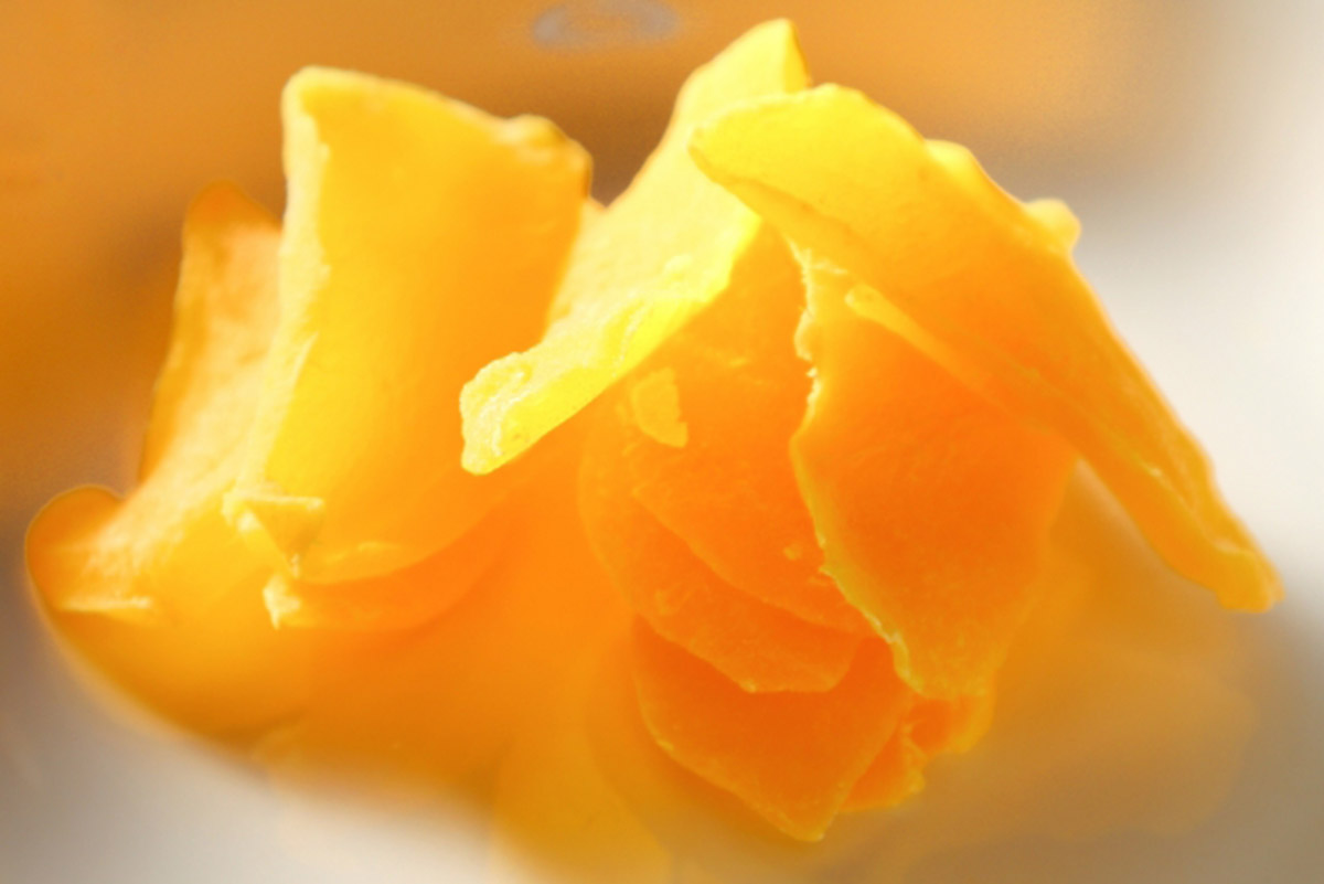 濃厚マンゴーの弾けるような甘みを感じて