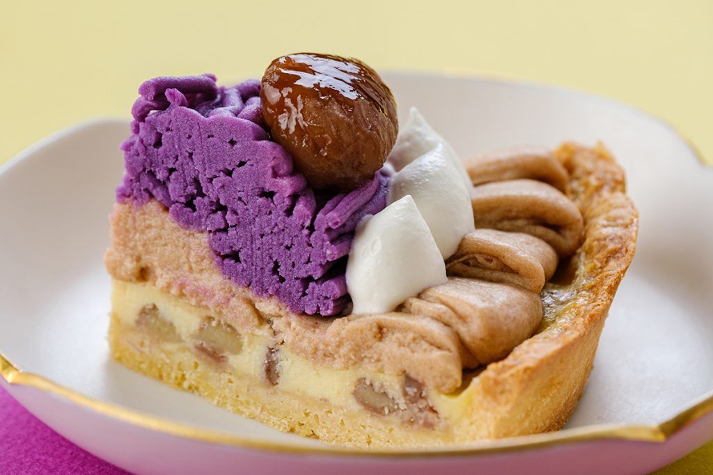 栗と紫芋のタルト