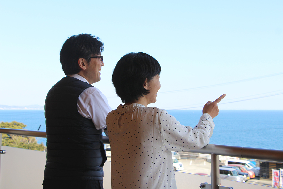 オーシャンビューでひと休みも