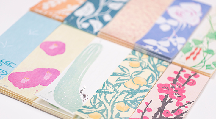 ちりんちりんに春気分な雑貨が入荷　作家が描くカードや文具やハンカチ