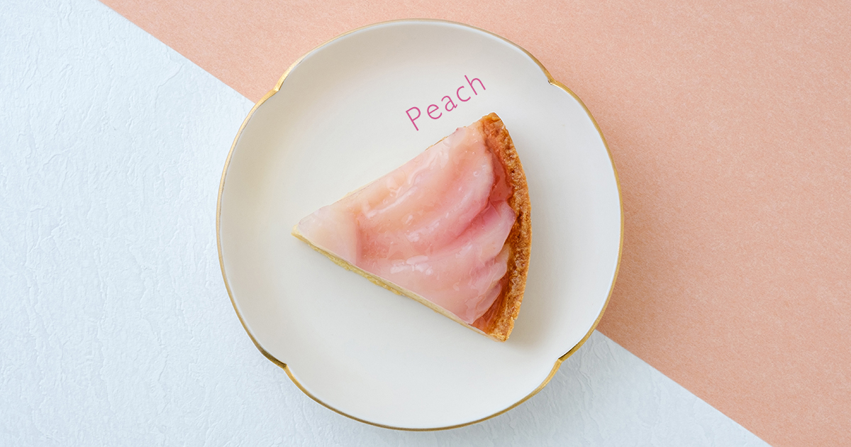 みずみずしく果汁たっぷり「桃のタルト」汐風カフェ8月限定
